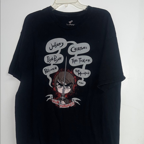 TeeFury Black Graphic Arya Death List. Tee XL - Picture 1 of 4